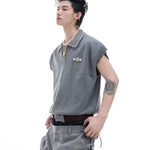 Opium Contrast Stitch Polo Vest - Fuga Studios