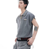 Opium Contrast Stitch Polo Vest - Fuga Studios