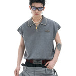 Opium Contrast Stitch Polo Vest - Fuga Studios