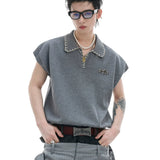 Opium Contrast Stitch Polo Vest - Fuga Studios