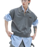 Opium Contrast Stitch Polo Vest - Fuga Studios