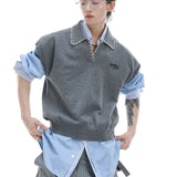 Opium Contrast Stitch Polo Vest - Fuga Studios