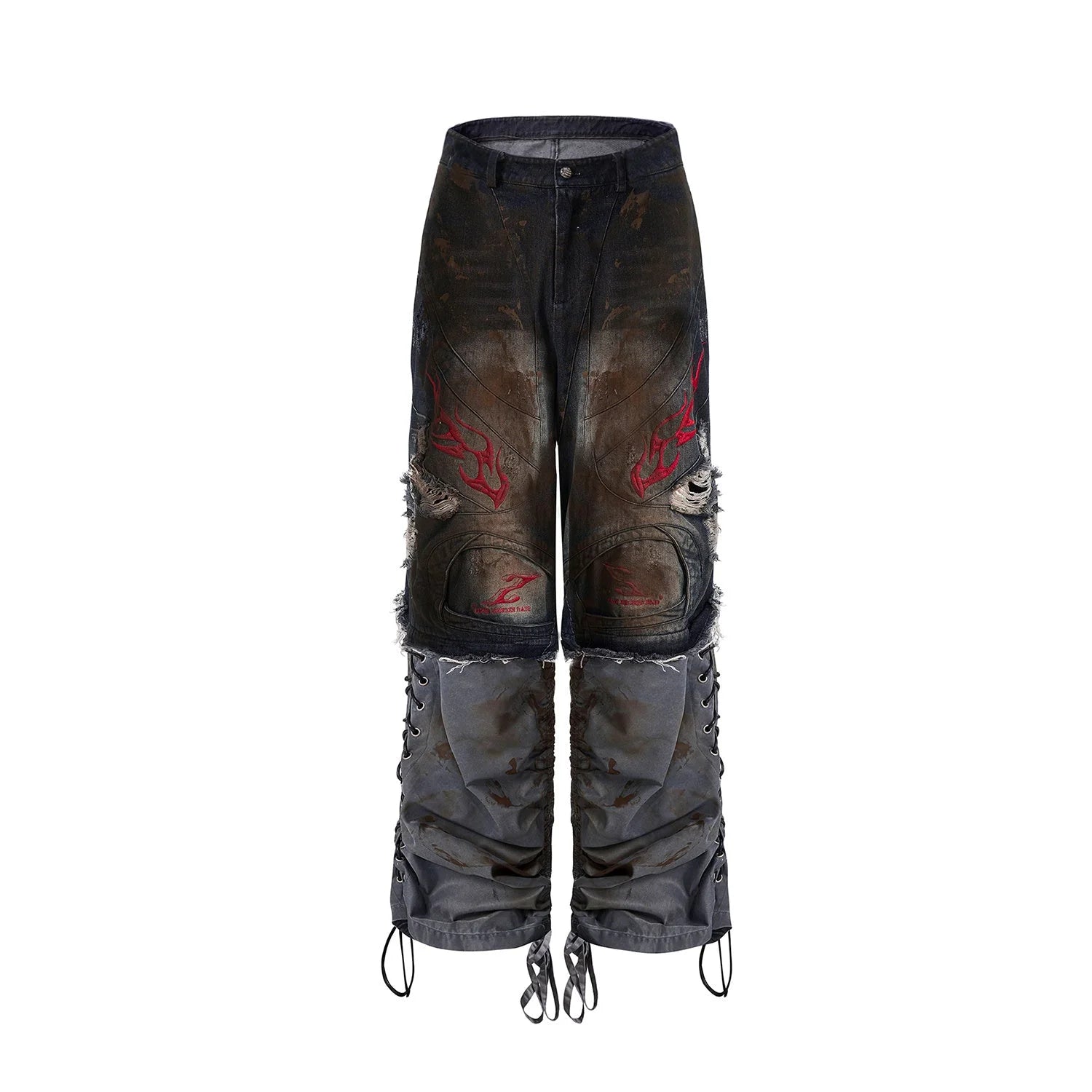 Opium Convertible Flame Jeans - Fuga Studios