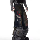 Opium Convertible Flame Jeans - Fuga Studios