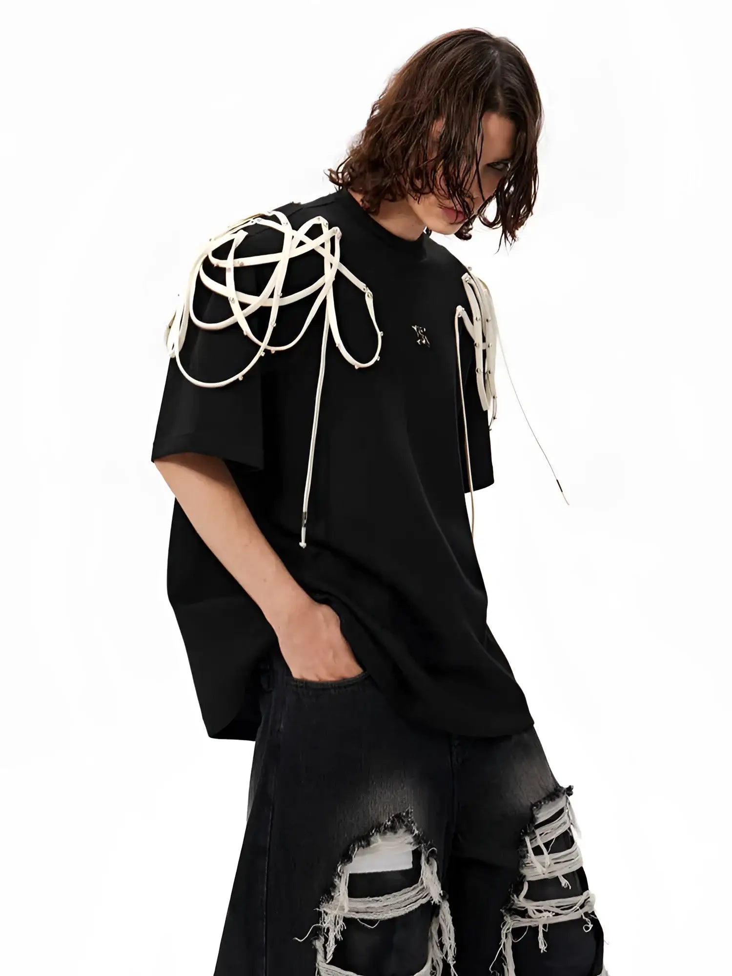 Opium Cord Detail Shirt - Fuga Studios