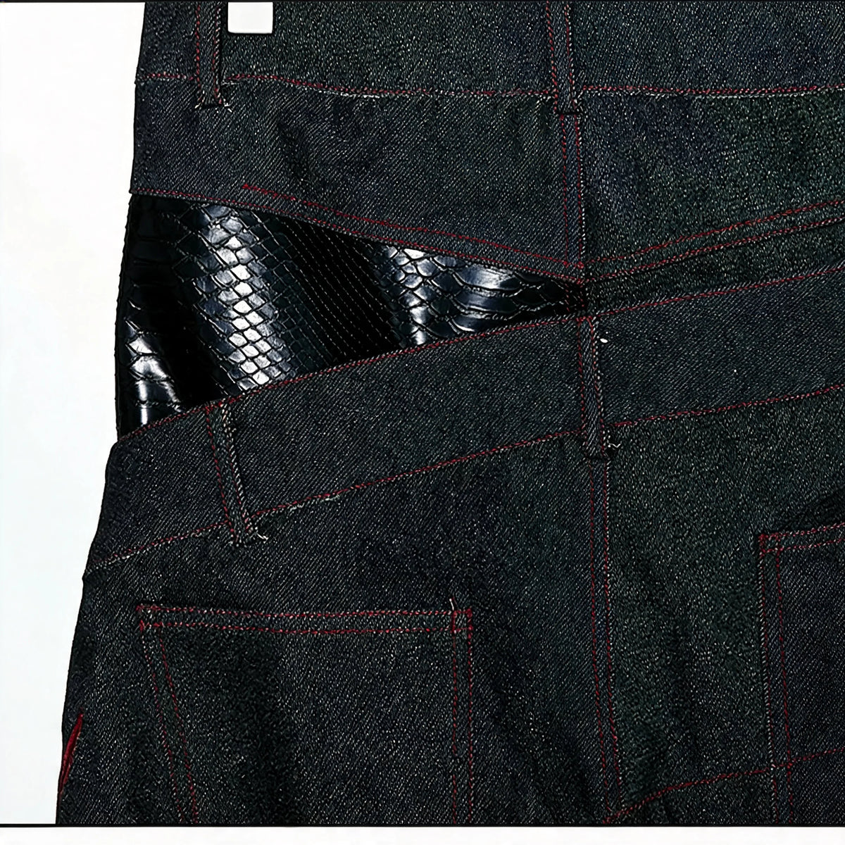 Opium Crimson Totem Jeans Schwarz - Fuga Studios