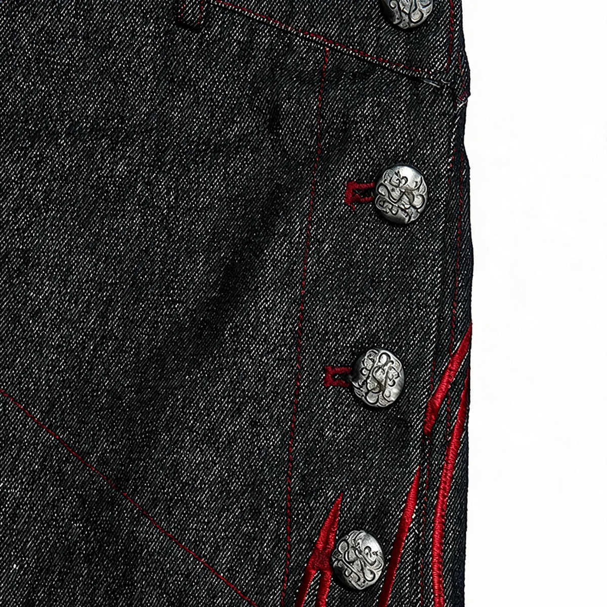 Opium Crimson Totem Jeans Schwarz - Fuga Studios