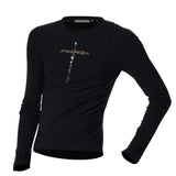 Placeholder Mens Crew-neck Cross Long-sleeve T-shirt - Fuga Studios