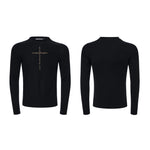 Placeholder Mens Crew-neck Cross Long-sleeve T-shirt - Fuga Studios