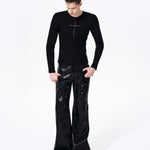 Placeholder Mens Crew-neck Cross Long-sleeve T-shirt - Fuga Studios