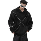 Opium Cross Zipper Void Hoodie - Fuga Studios