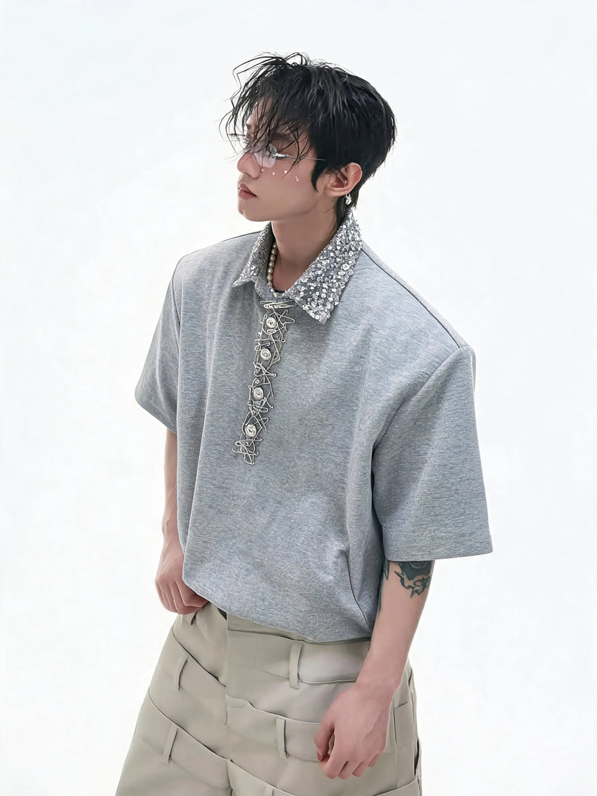 Opium Crystal Collar Polo - Fuga Studios