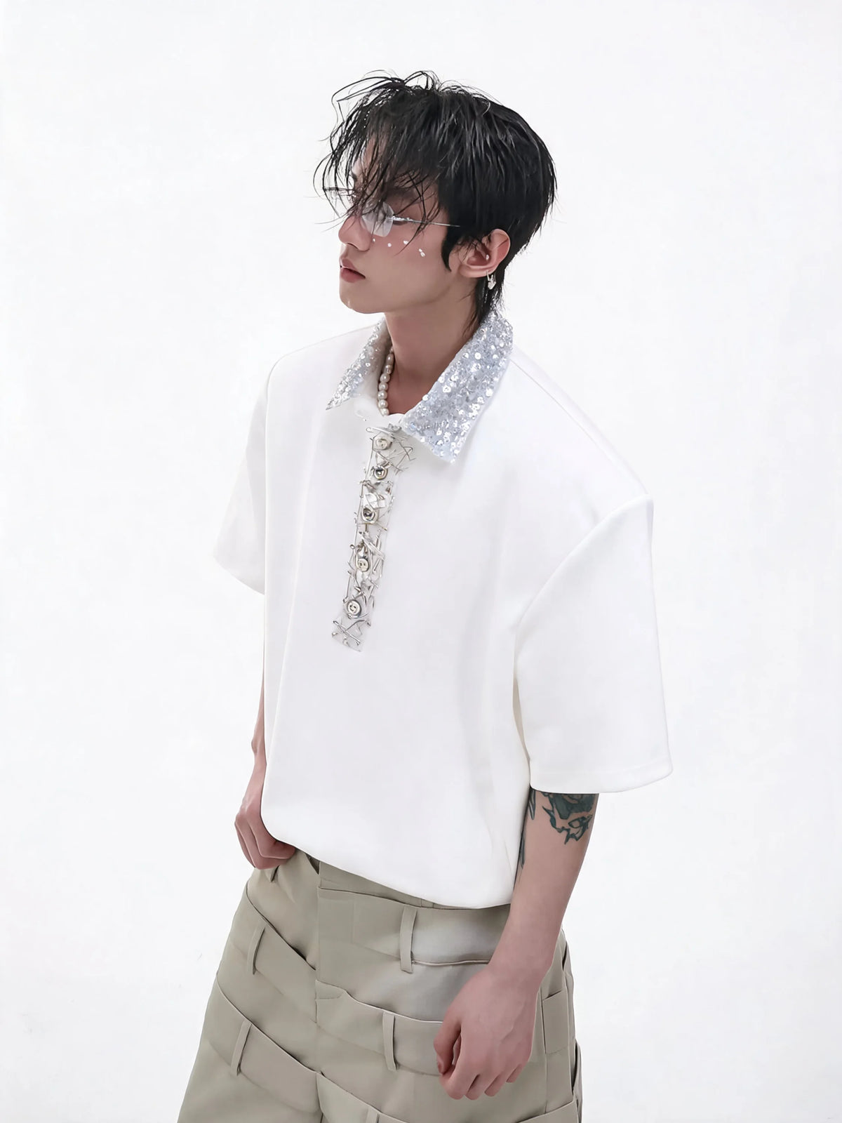Opium Crystal Collar Polo - Fuga Studios