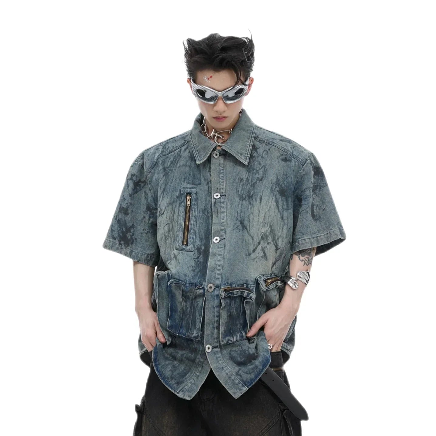 Opium Denim Jacket Shirt - Fuga Studios