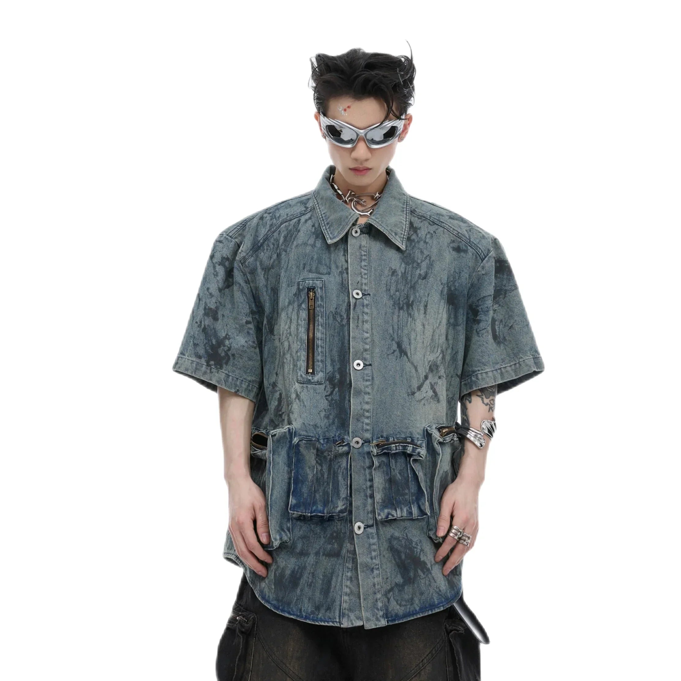 Opium Denim Jacket Shirt - Fuga Studios