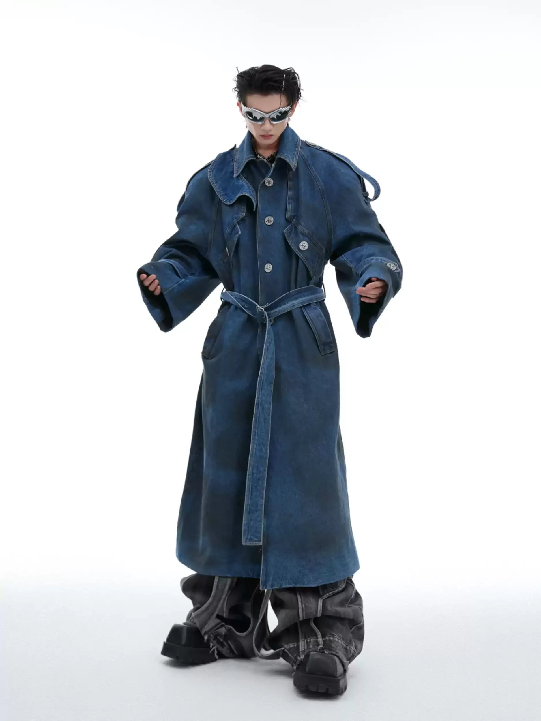 Opium Denim Matrix Coat - Fuga Studios