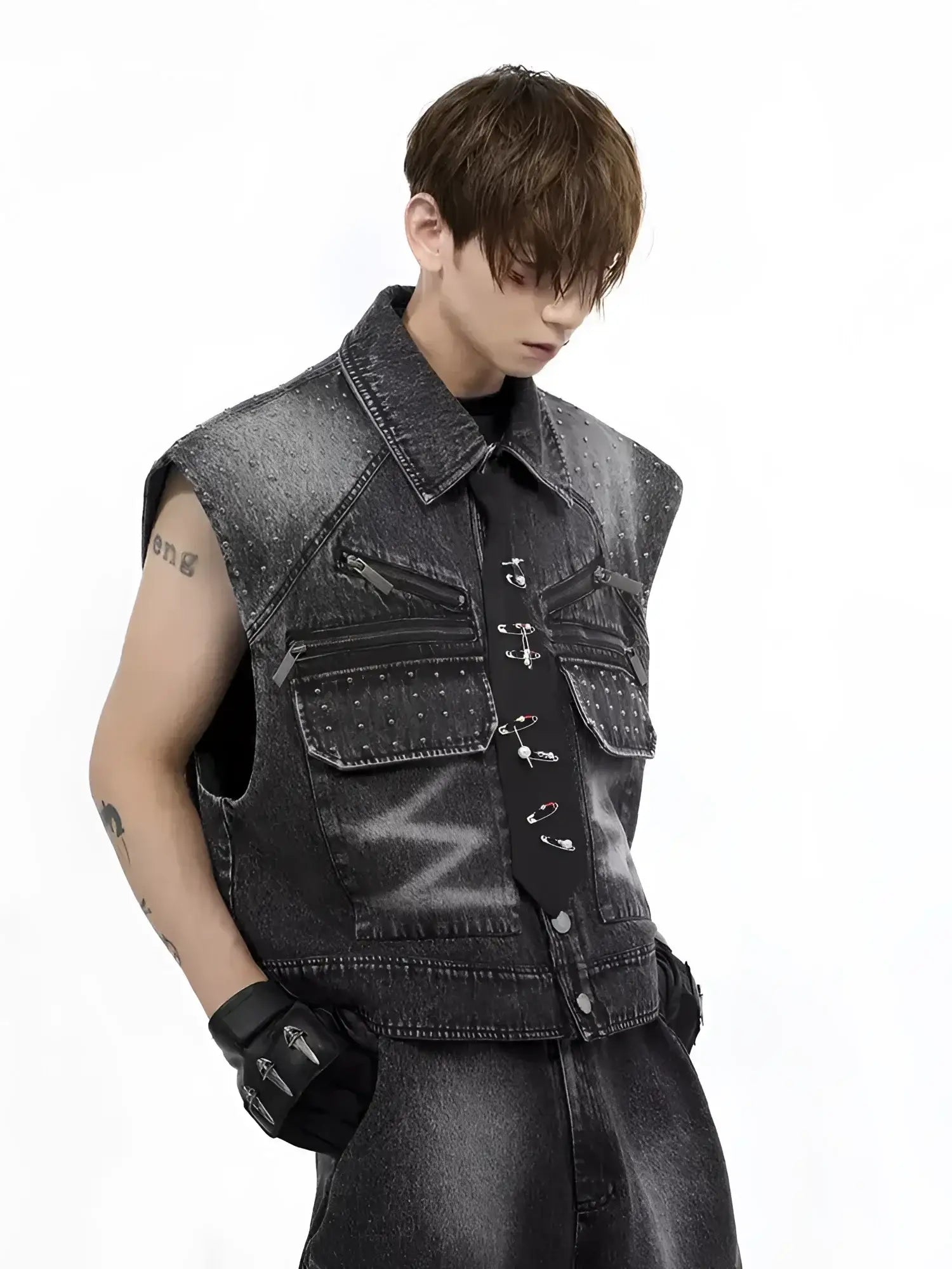 パンツ black damage denim swag opium zenez black damage denim swag opium zenez パンツ