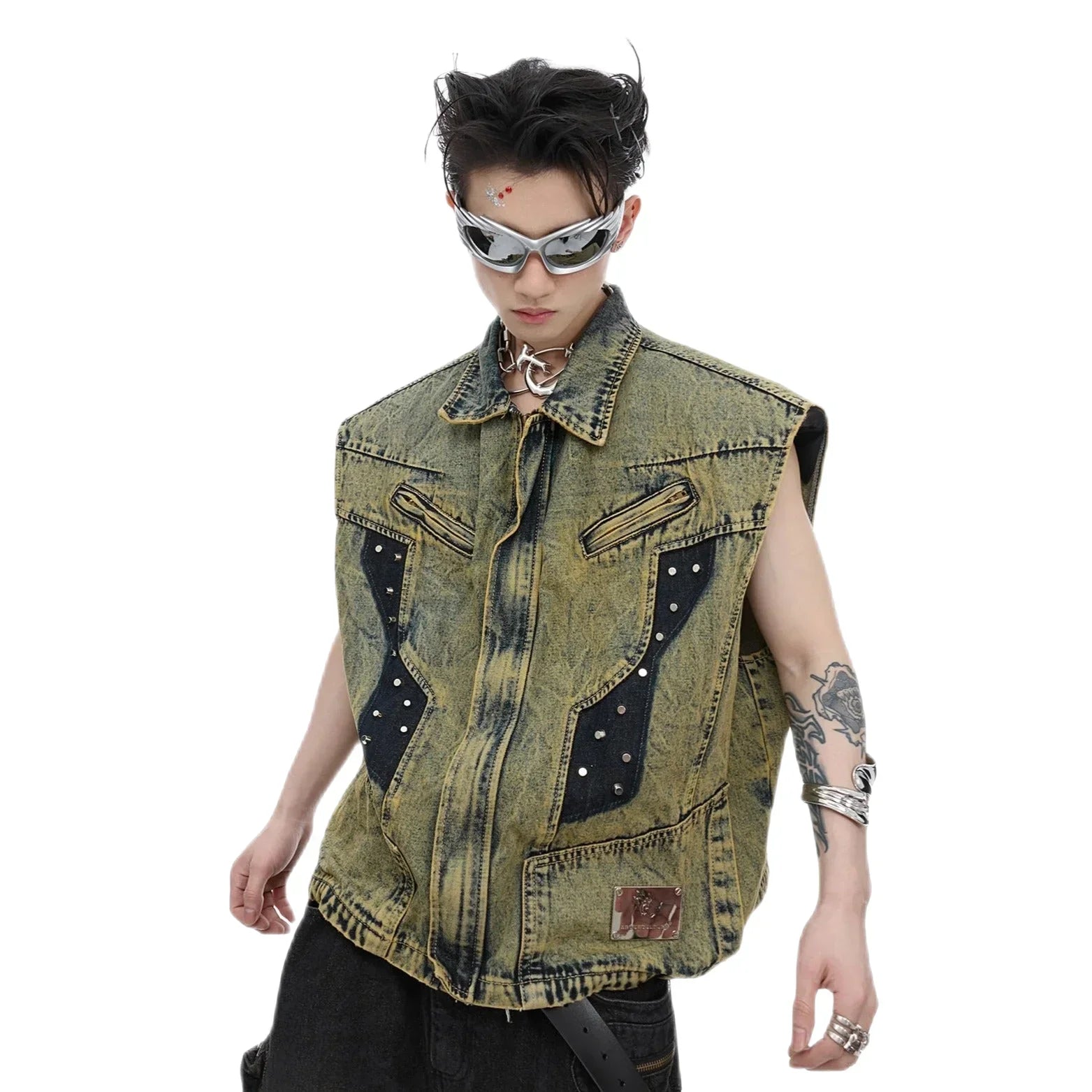 Opium Denim Vest - Fuga Studios