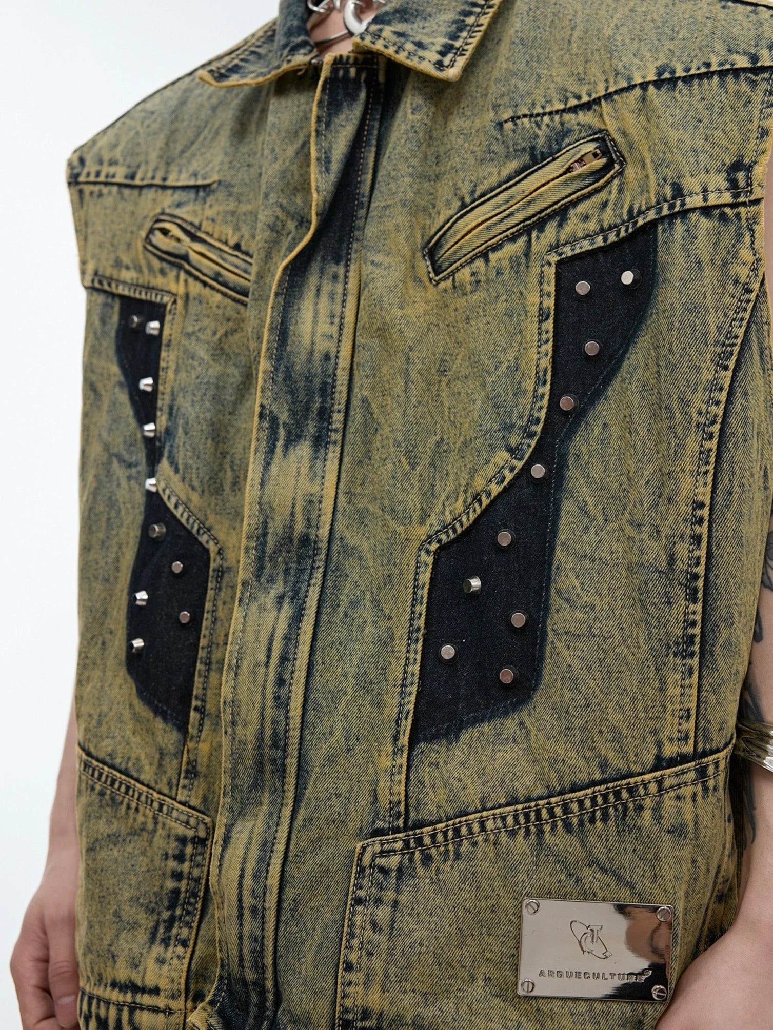 Opium Denim Vest - Fuga Studios