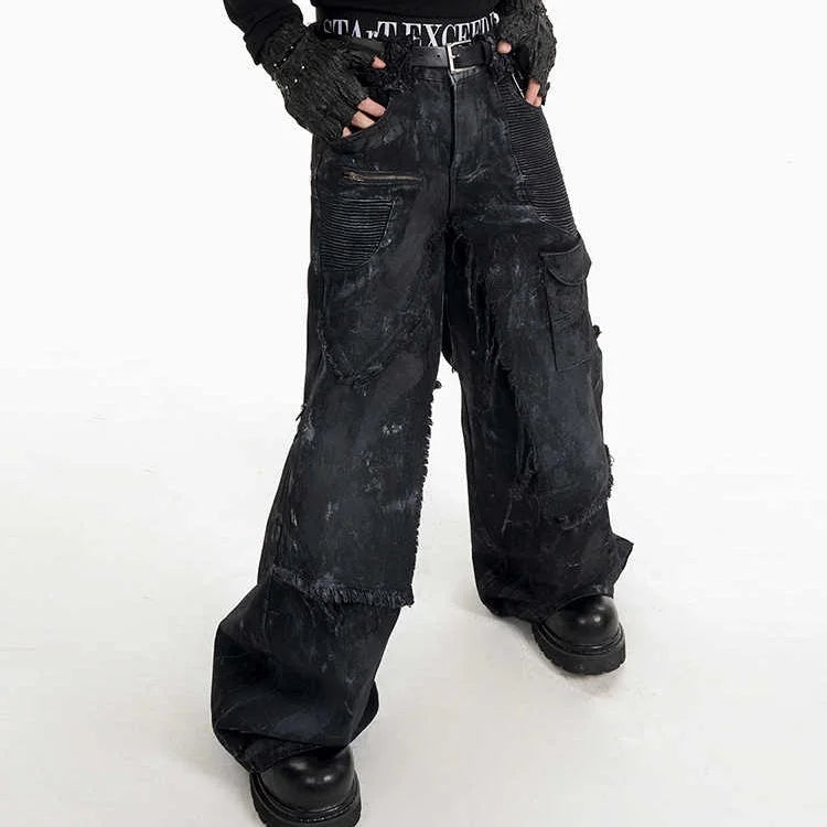 Opium Denim Wide-leg Pants - Fuga Studios