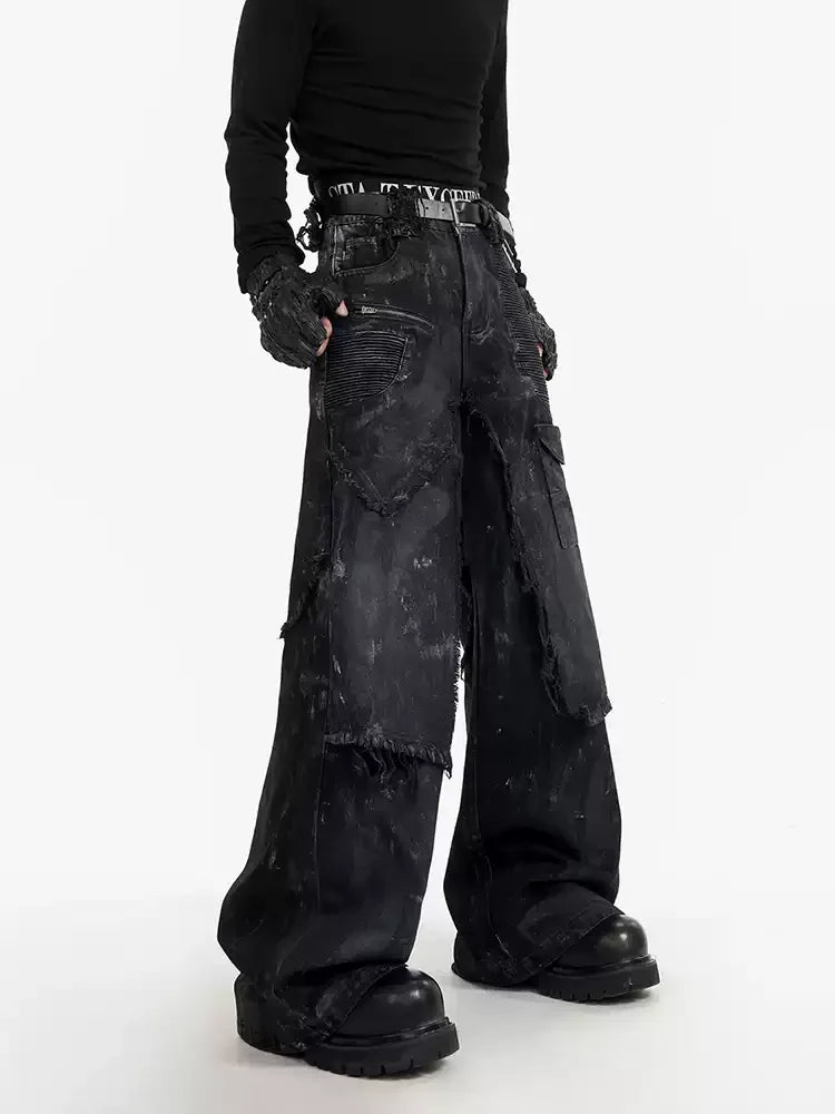 Opium Denim Wide-leg Pants - Fuga Studios