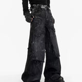 Opium Denim Wide-leg Pants - Fuga Studios