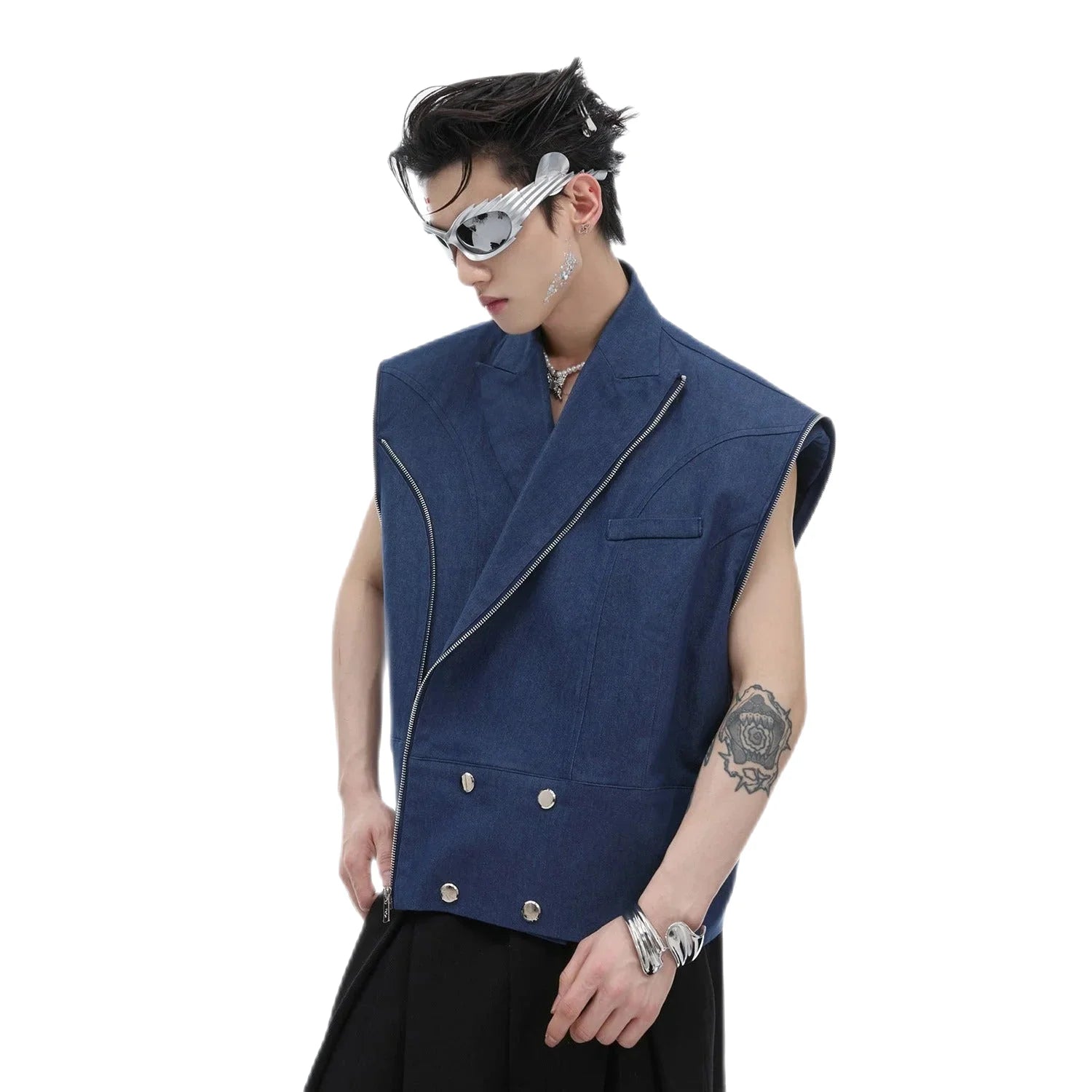 Opium Detachable Sleeves Shirt - Fuga Studios