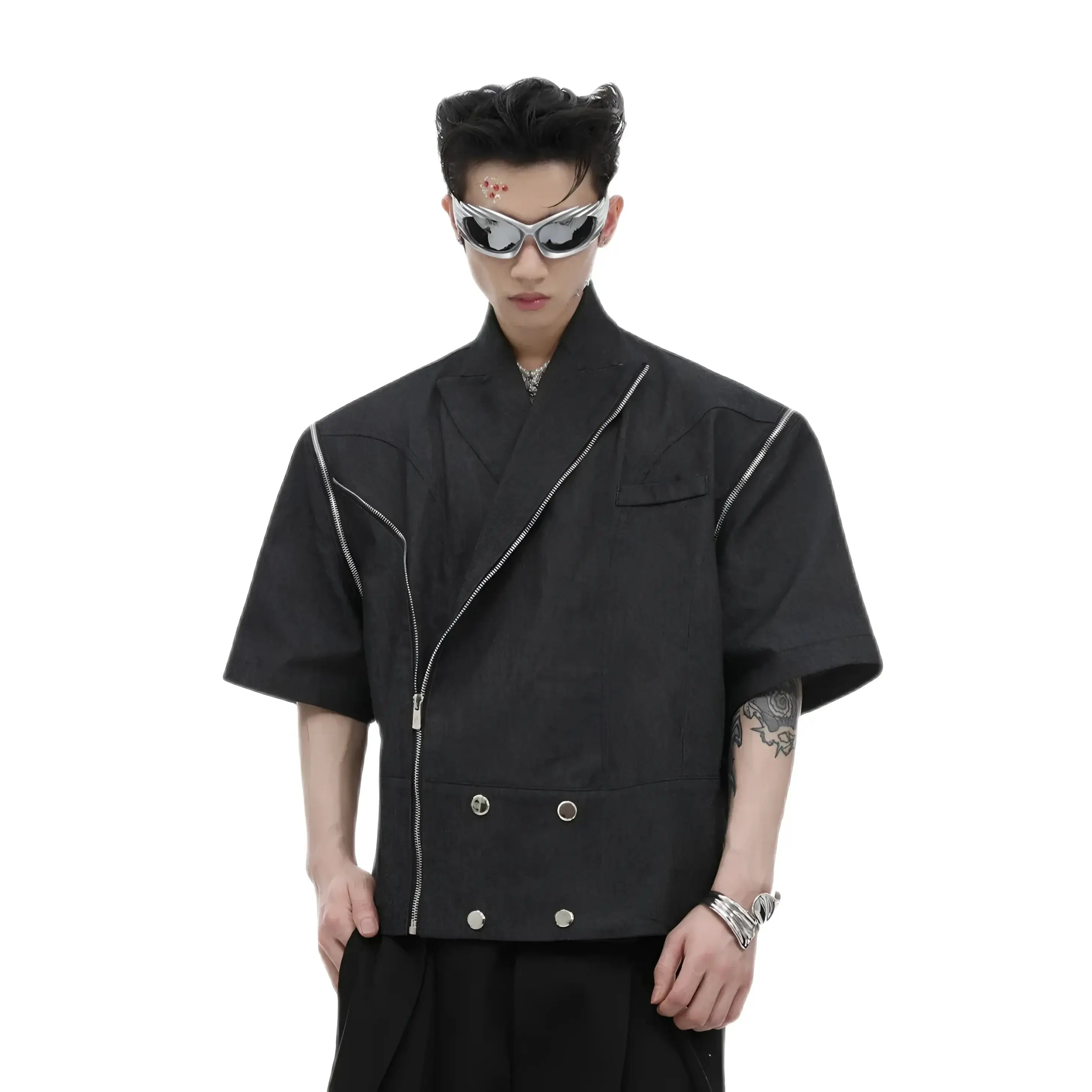 Opium Detachable Sleeves Shirt - Fuga Studios