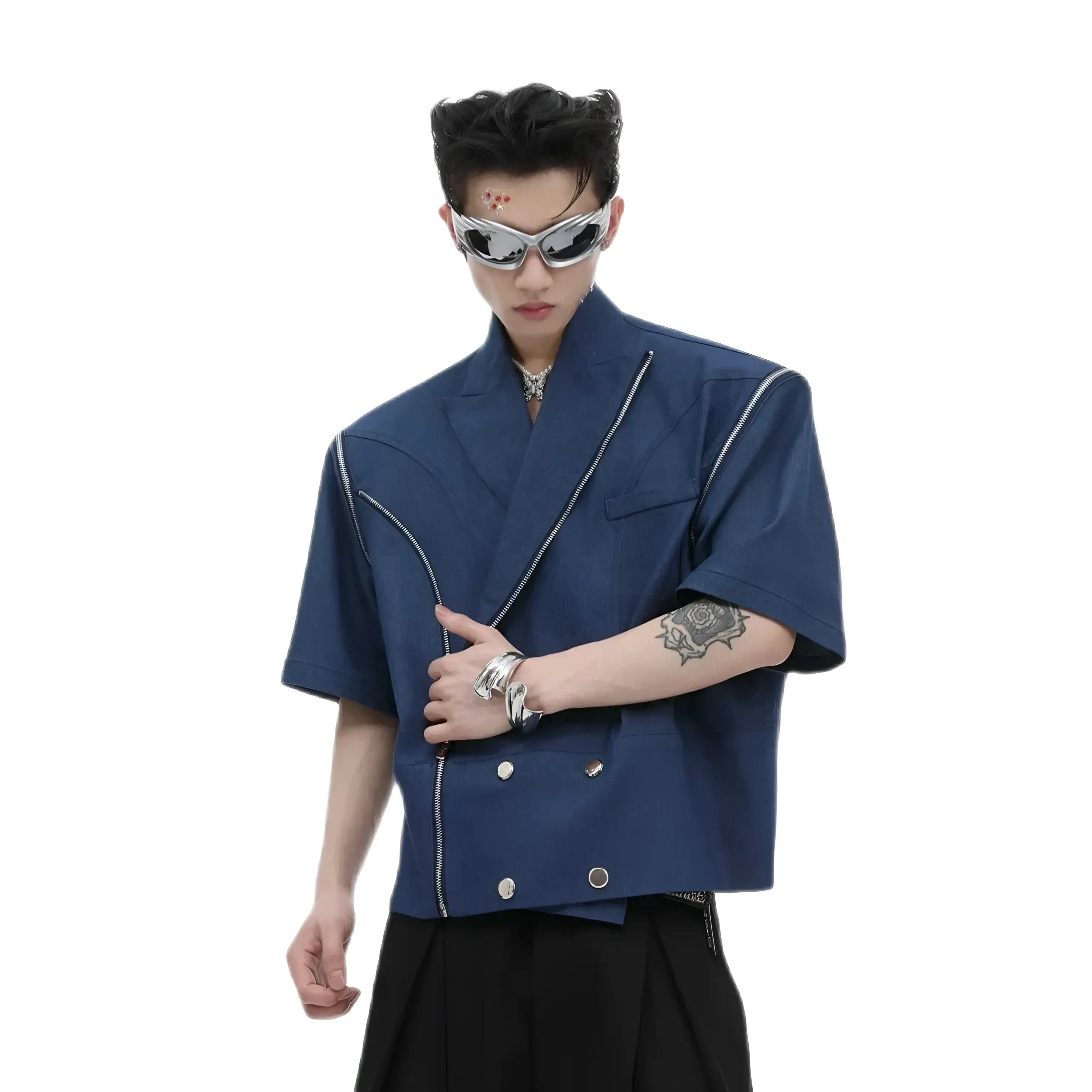 Opium Detachable Sleeves Shirt - Fuga Studios