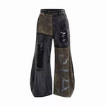 Opium Distressed Panel Flare Jeans - Fuga Studios