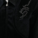 Casaco Com Bordado De Dragão De Ópio