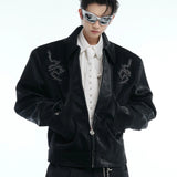 Casaco Com Bordado De Dragão De Ópio