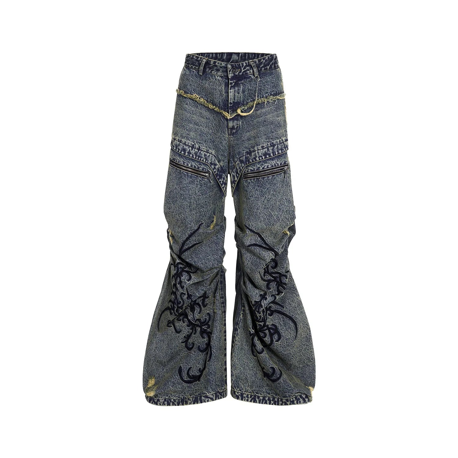 Opium Dragon Flare Denim Jeans - Fuga Studios