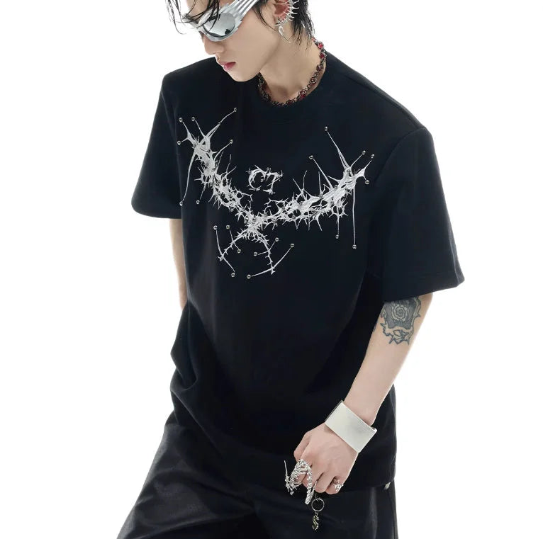 Opium Embroidered T-Shirt - Fuga Studios