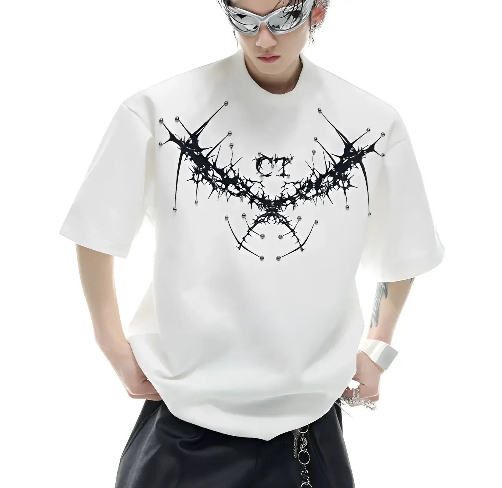 Opium Embroidered T-Shirt - Fuga Studios