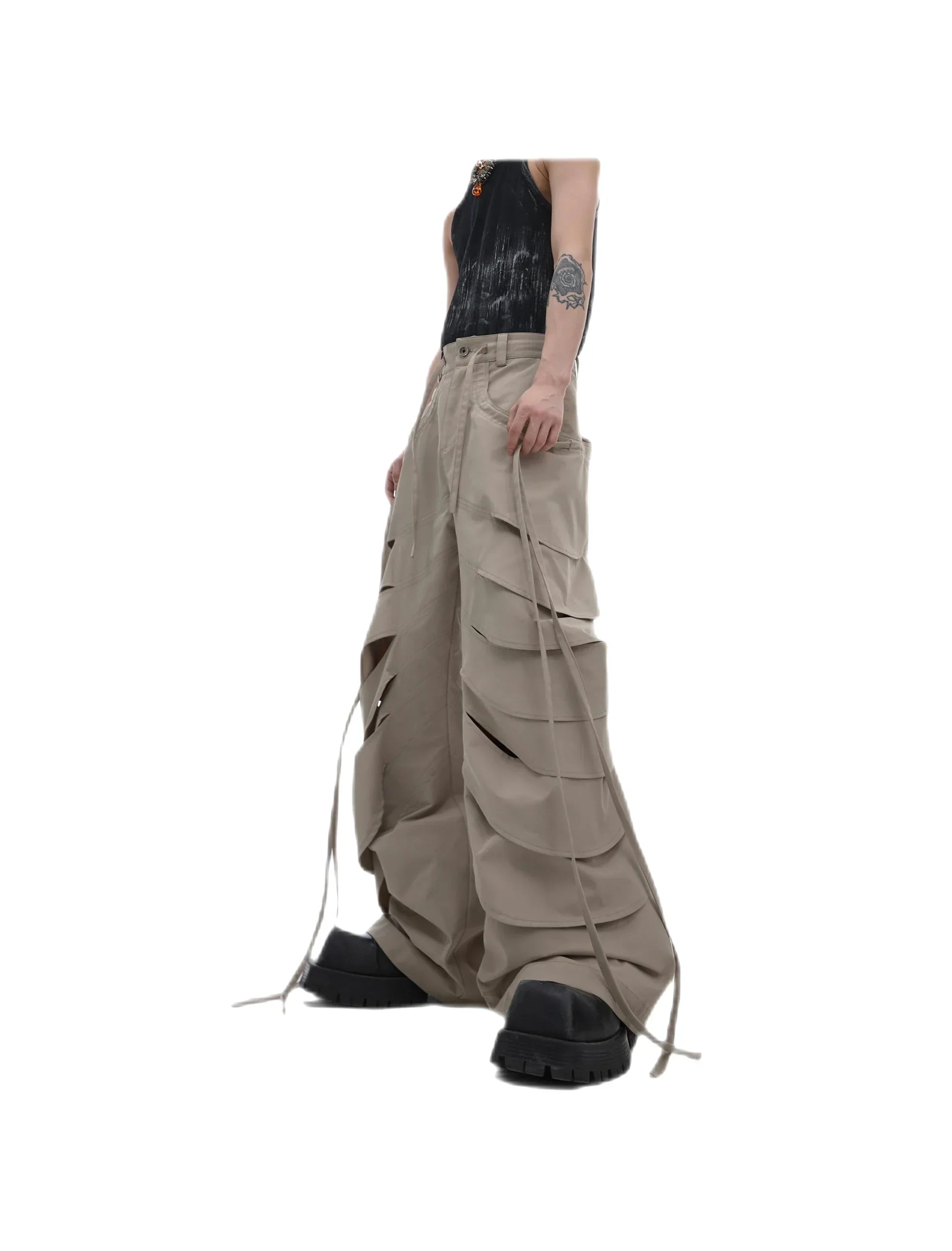 Opium Flared Casual Pants - Fuga Studios