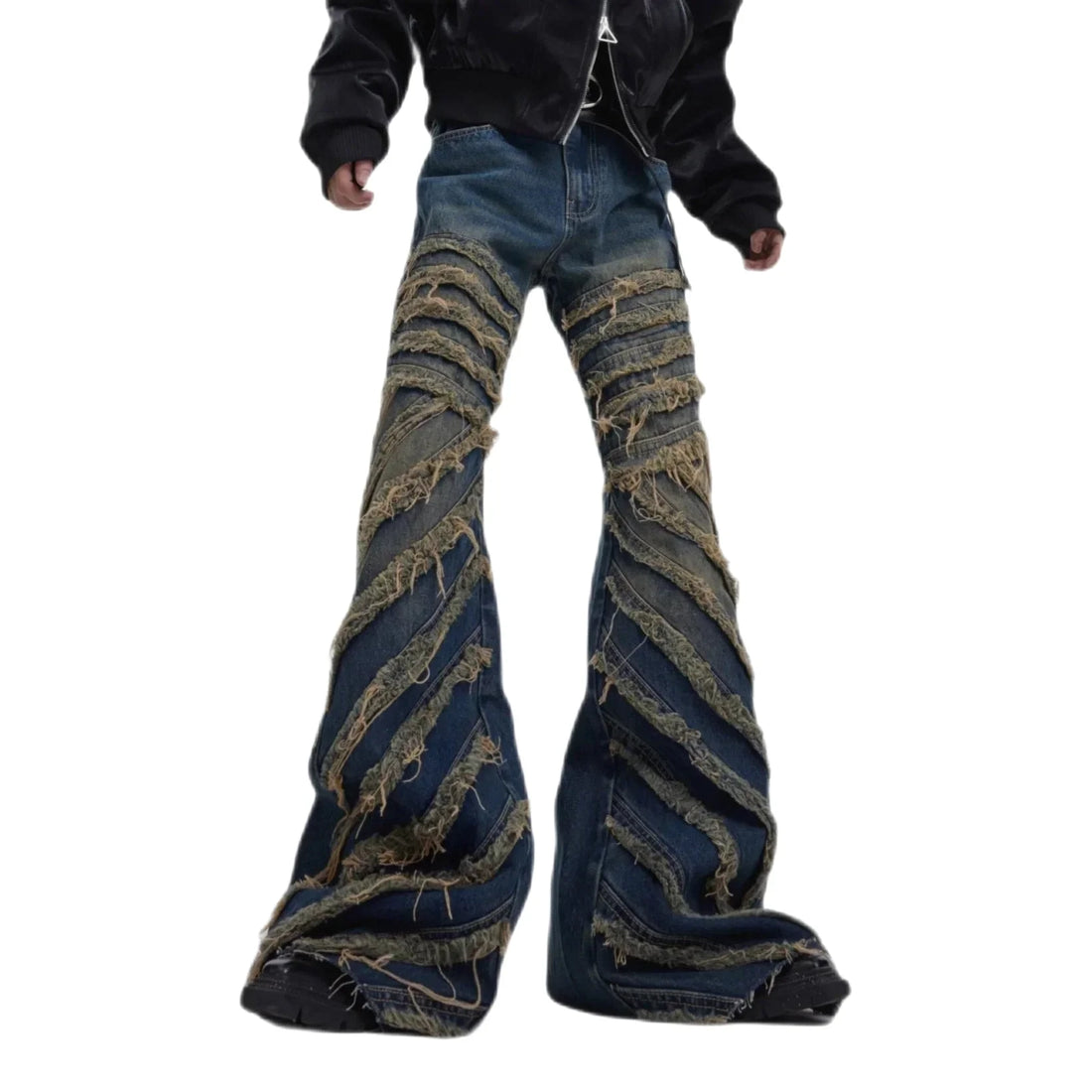Streetwear Unisex Made Extreme Ripped Jeans