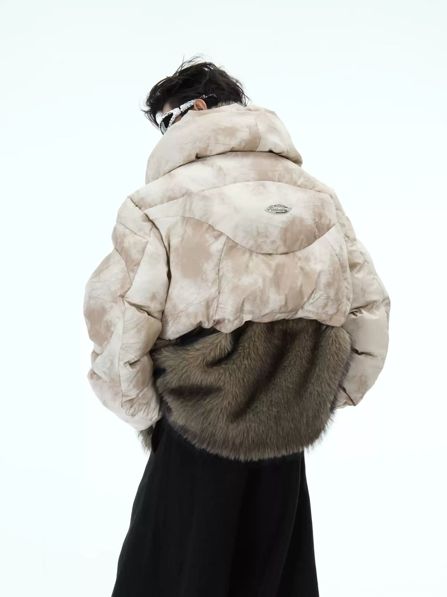 Opium frost puffer. Fur collar, buckles. | Fūga Studios Opium frost puffer. Fur collar, buckles. | Fūga Studios