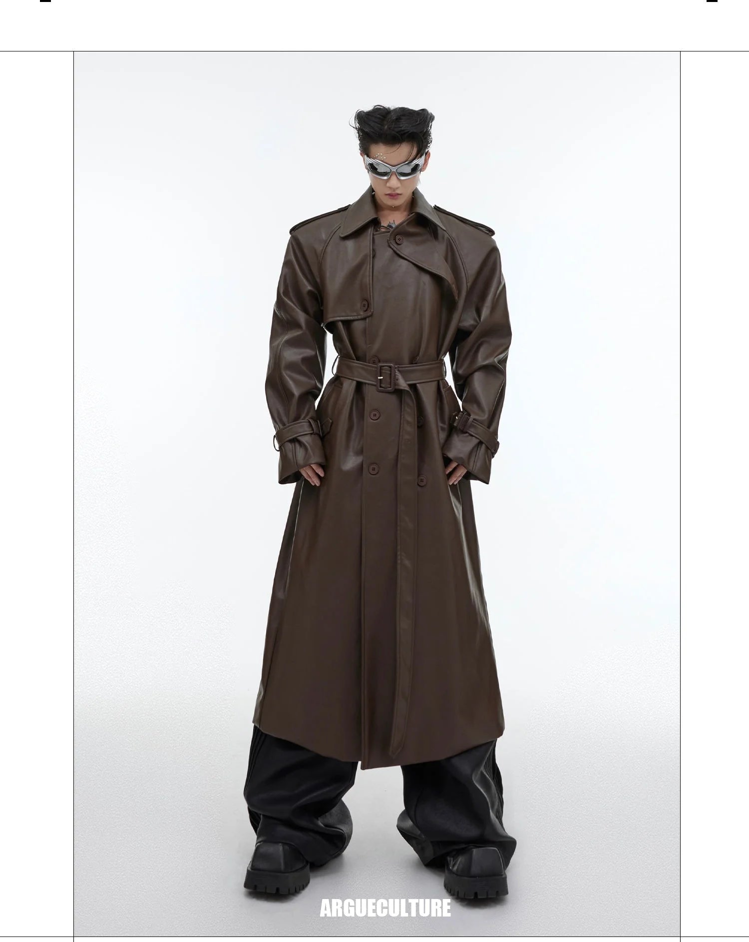 Opium Full Leather Coat - Fuga Studios