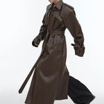 Opium Full Leather Coat - Fuga Studios