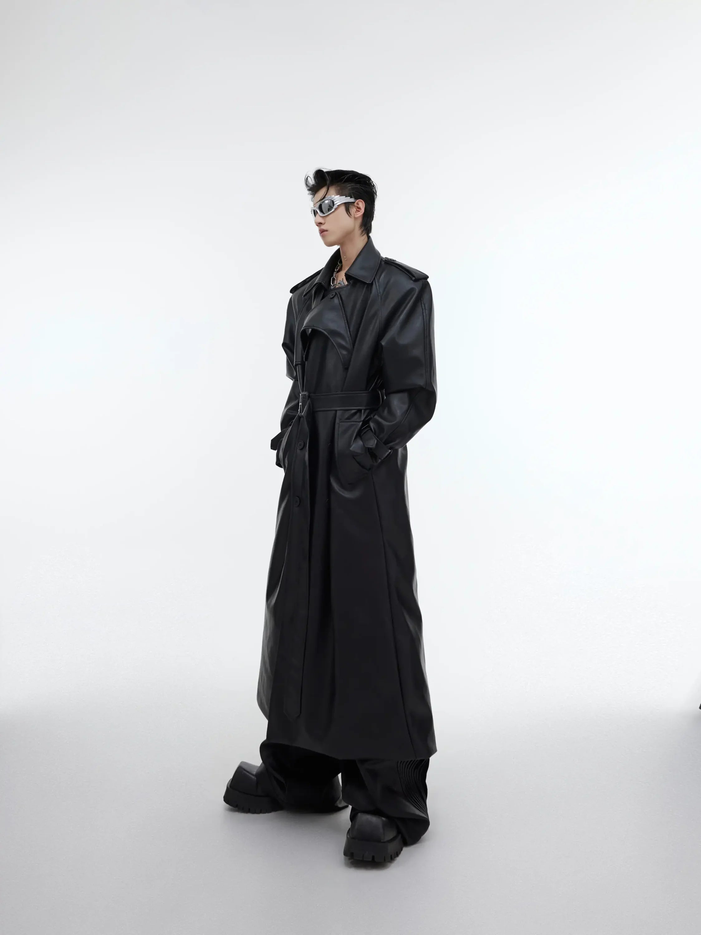 Opium Full Leather Coat - Fuga Studios