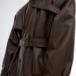 Opium Full Leather Coat - Fuga Studios