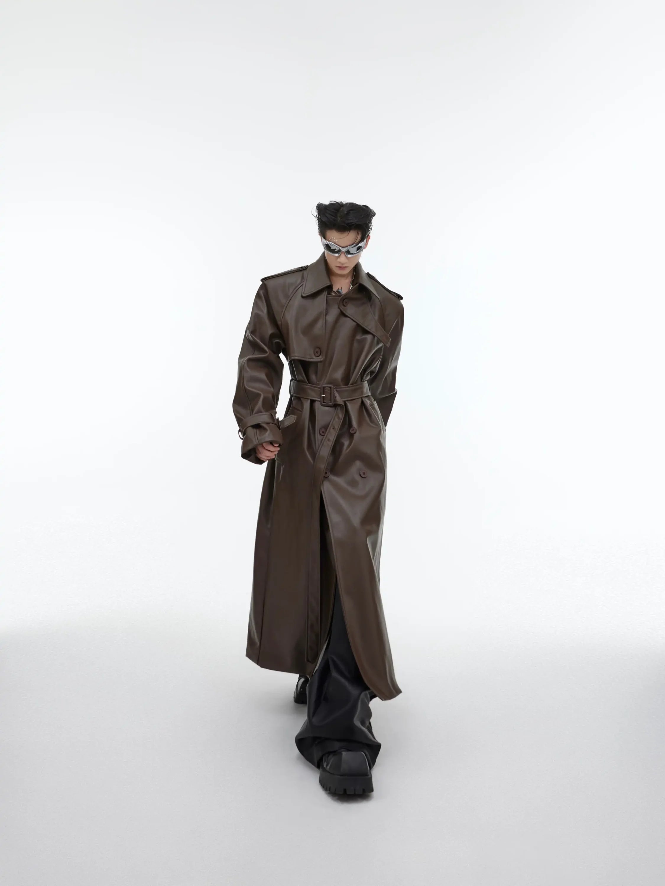 Opium Full Leather Coat - Fuga Studios