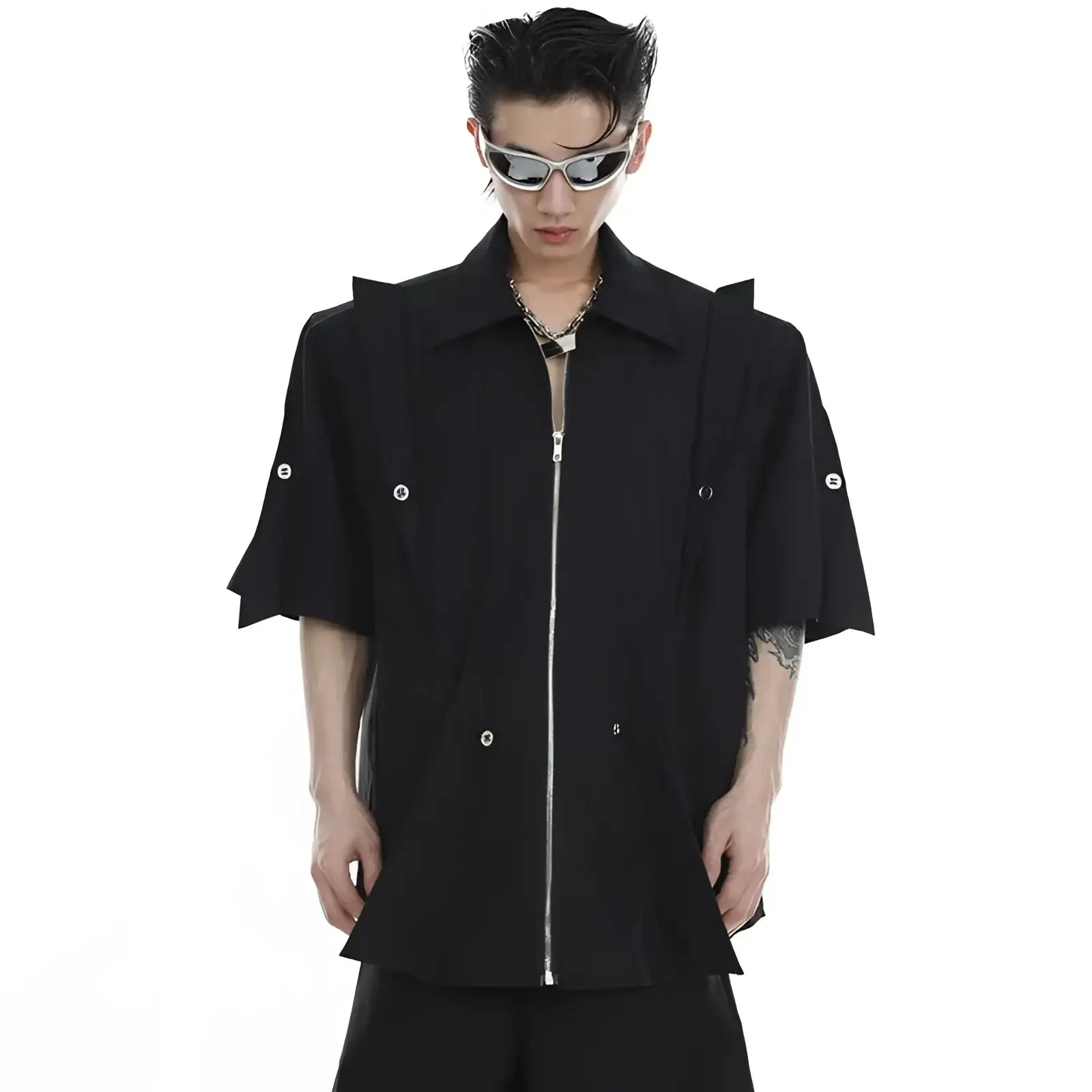 Opium Full Zipper Shirt - Fuga Studios