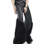 Opium Fur Leather Pants - Fuga Studios