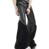 Opium Fur Leather Pants - Fuga Studios
