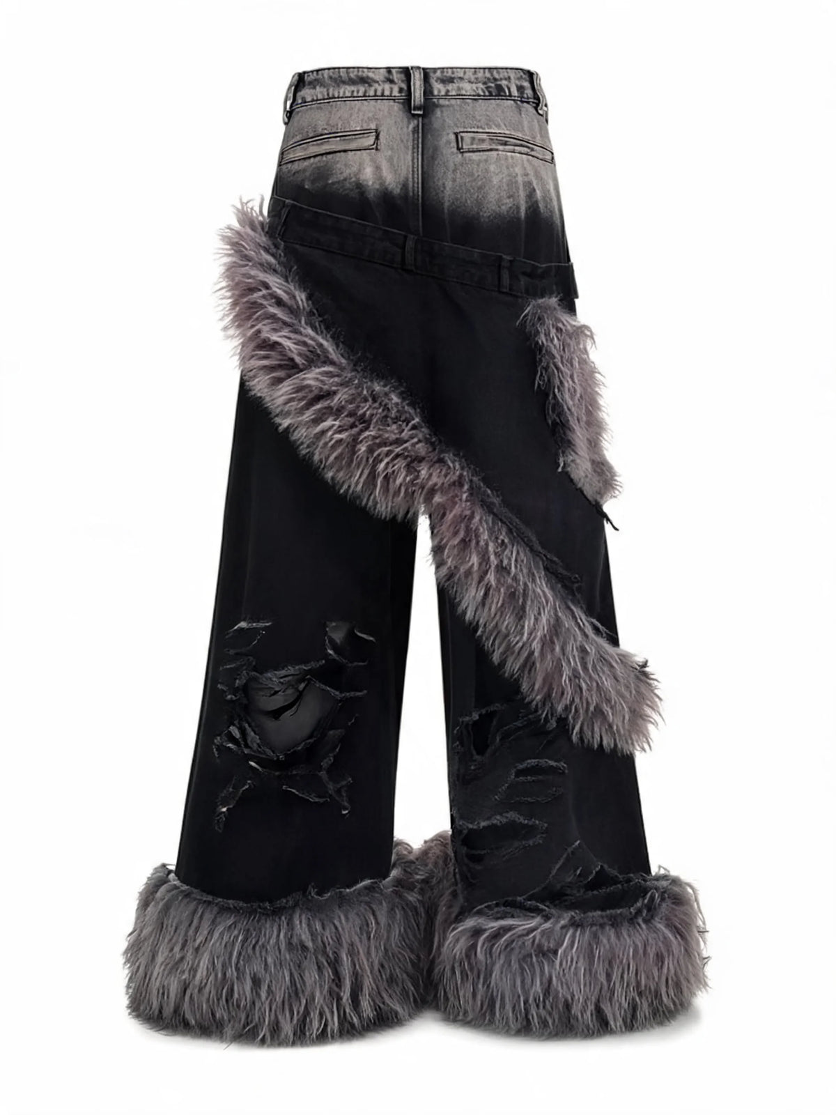 Opium Fur Spiral Flare Jeans - Fuga Studios
