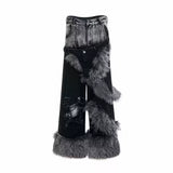 Opium Fur Spiral Flare Jeans - Fuga Studios
