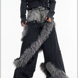 Opium Fur Spiral Flare Jeans