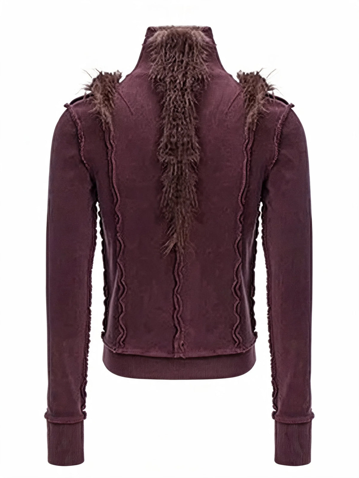 Opium Fuzzy Shoulder Sweater - Fuga Studios